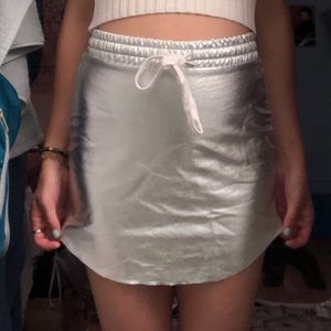 Tight metallic skirt🌪🌪🌪